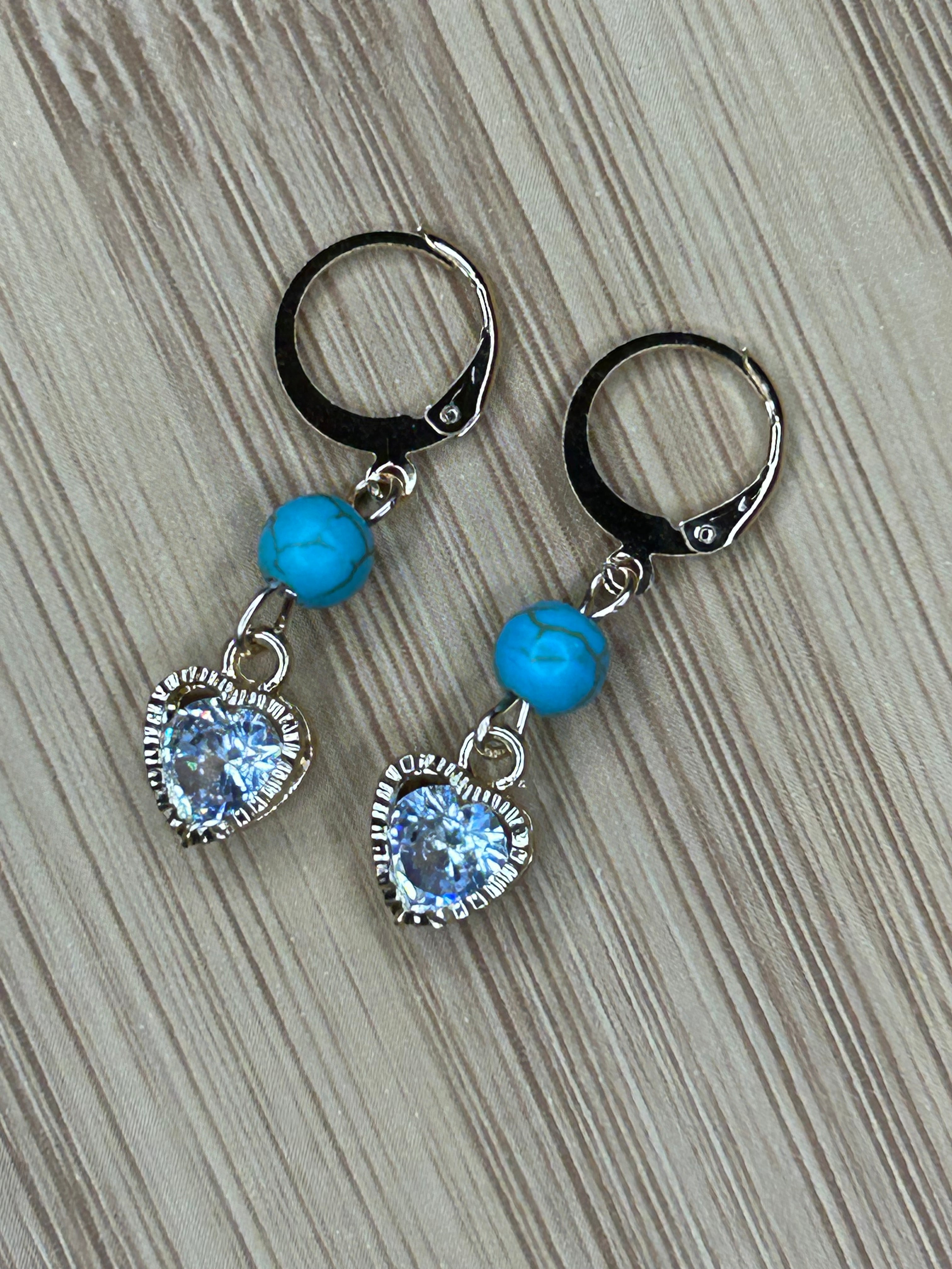 Gold Drop Earrings, Turquoise Jewelry Gifts for Women