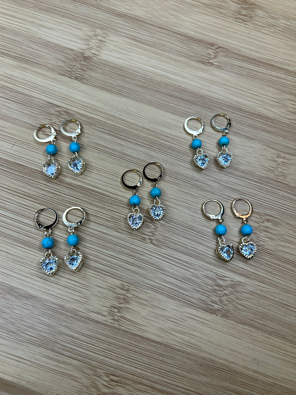 Gold Drop Earrings, Turquoise Jewelry Gifts for Women